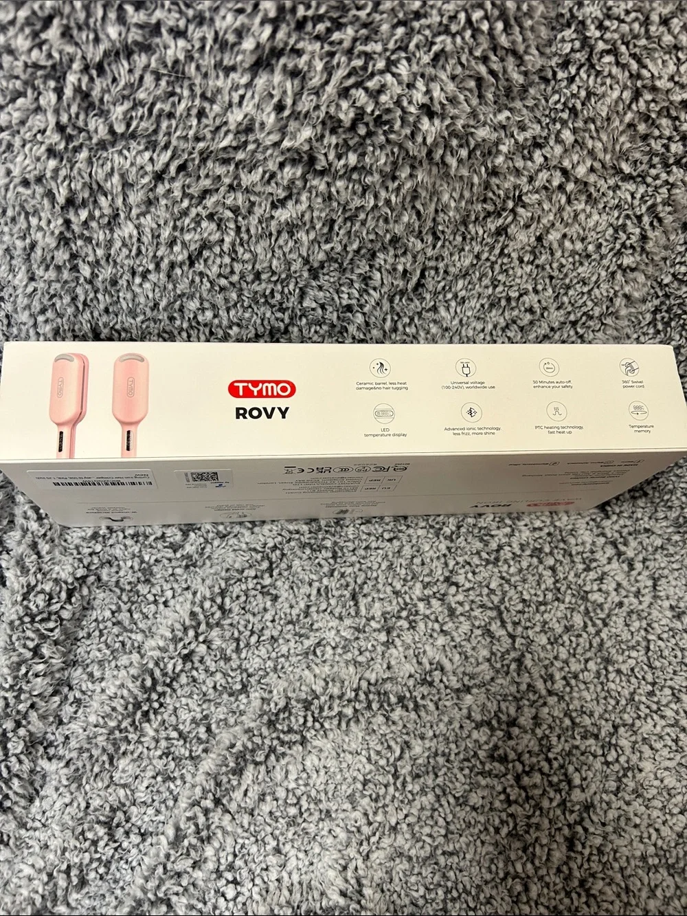 Rovy Wave Curling Iron in Pink